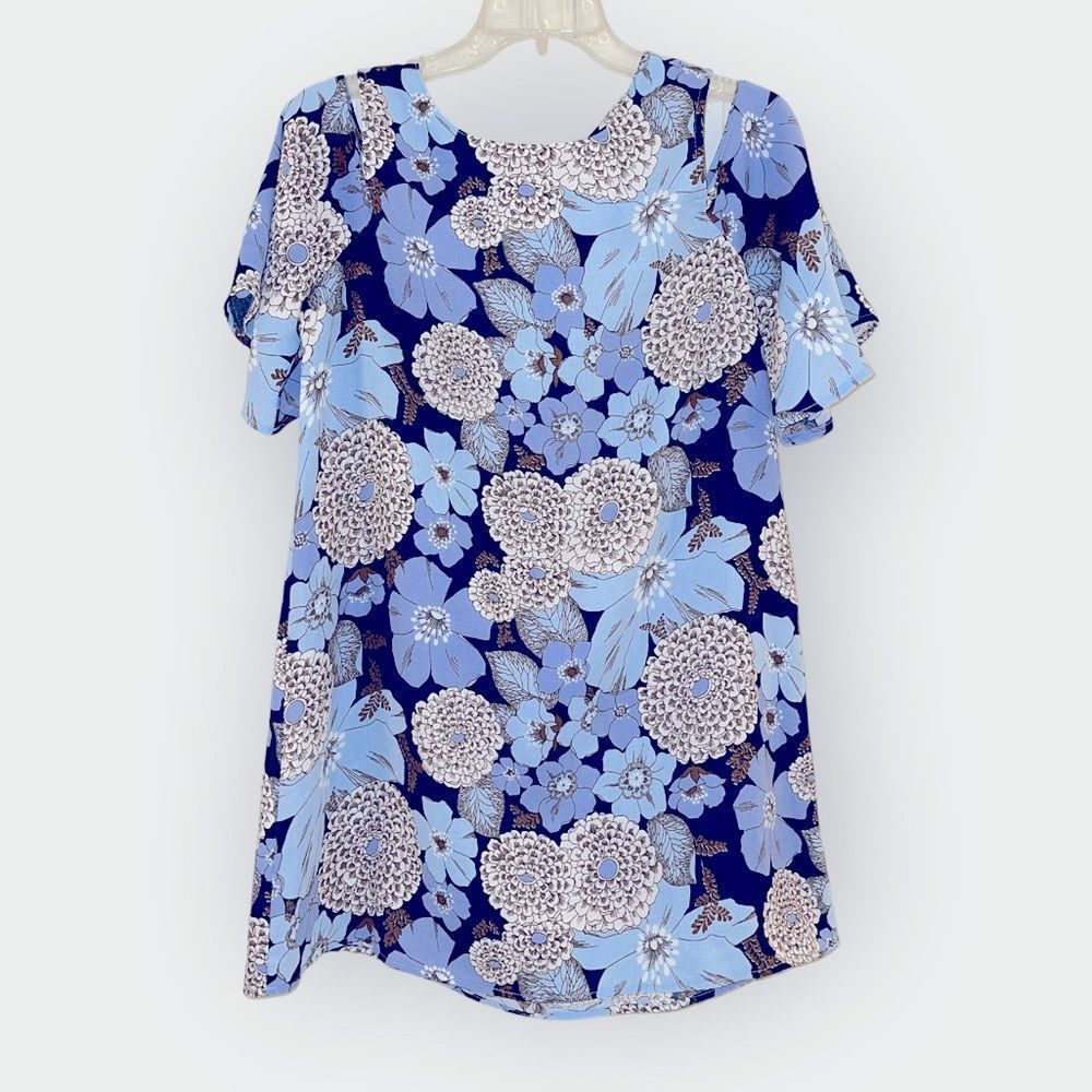 Umgee Women’s Dress with Cutout Shoulders Size S